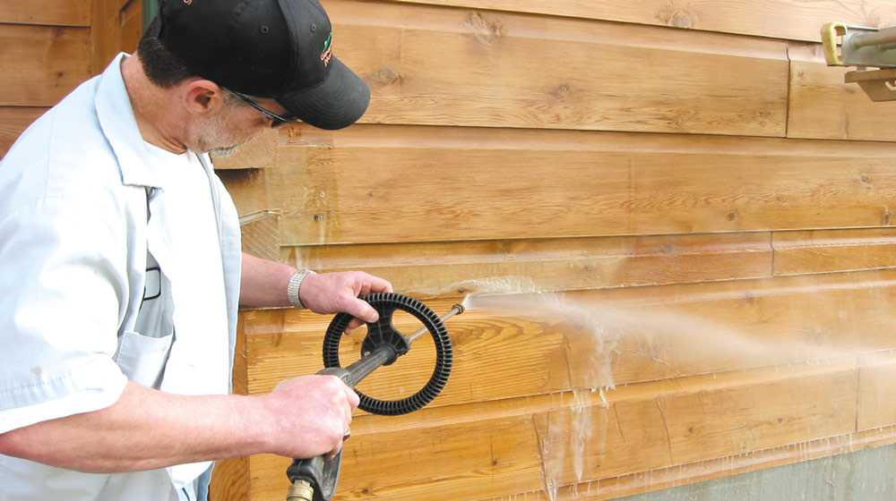ТО для деревянного дома 2 pressurewashing